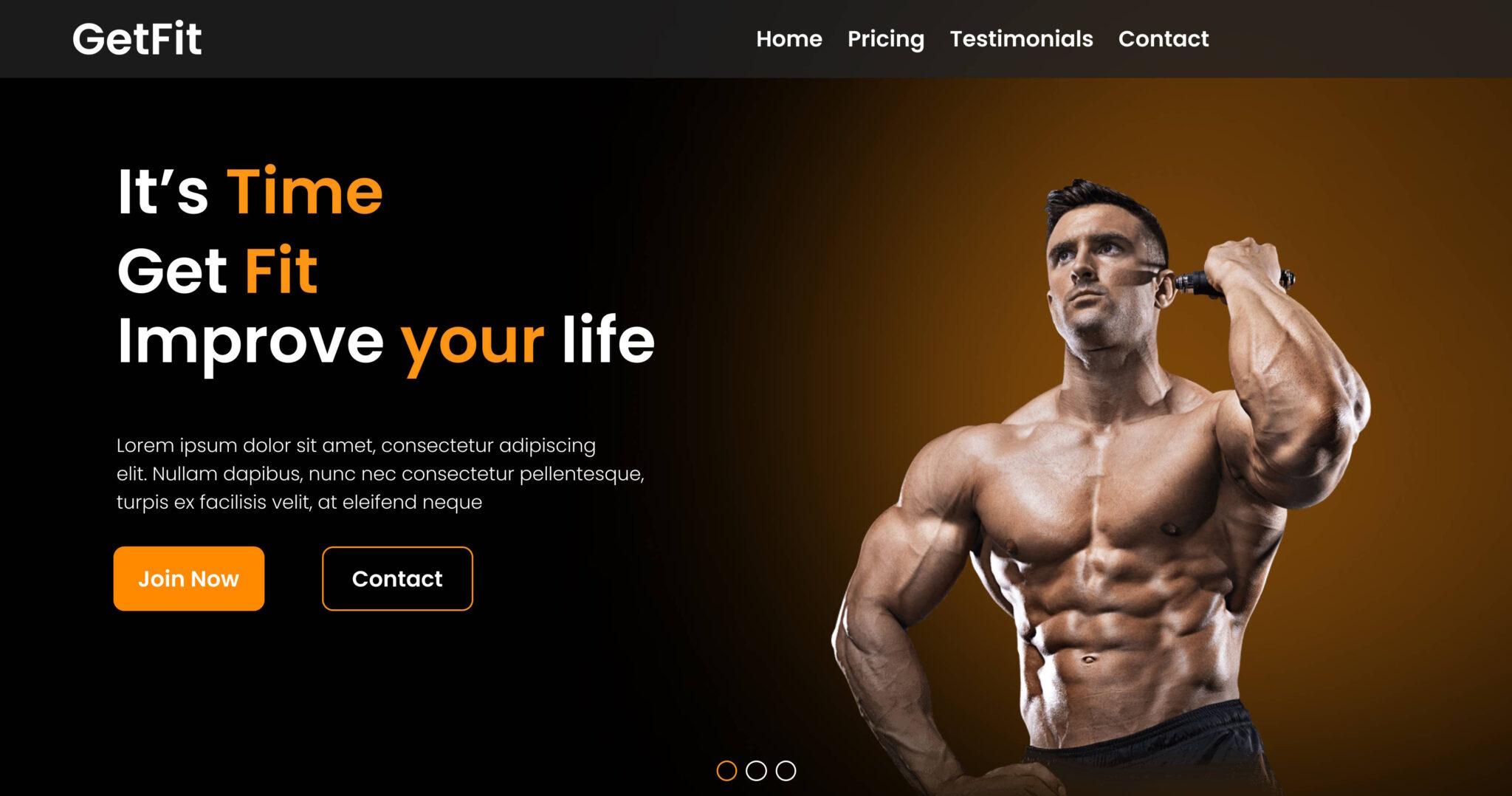 Screenshot of GetFit